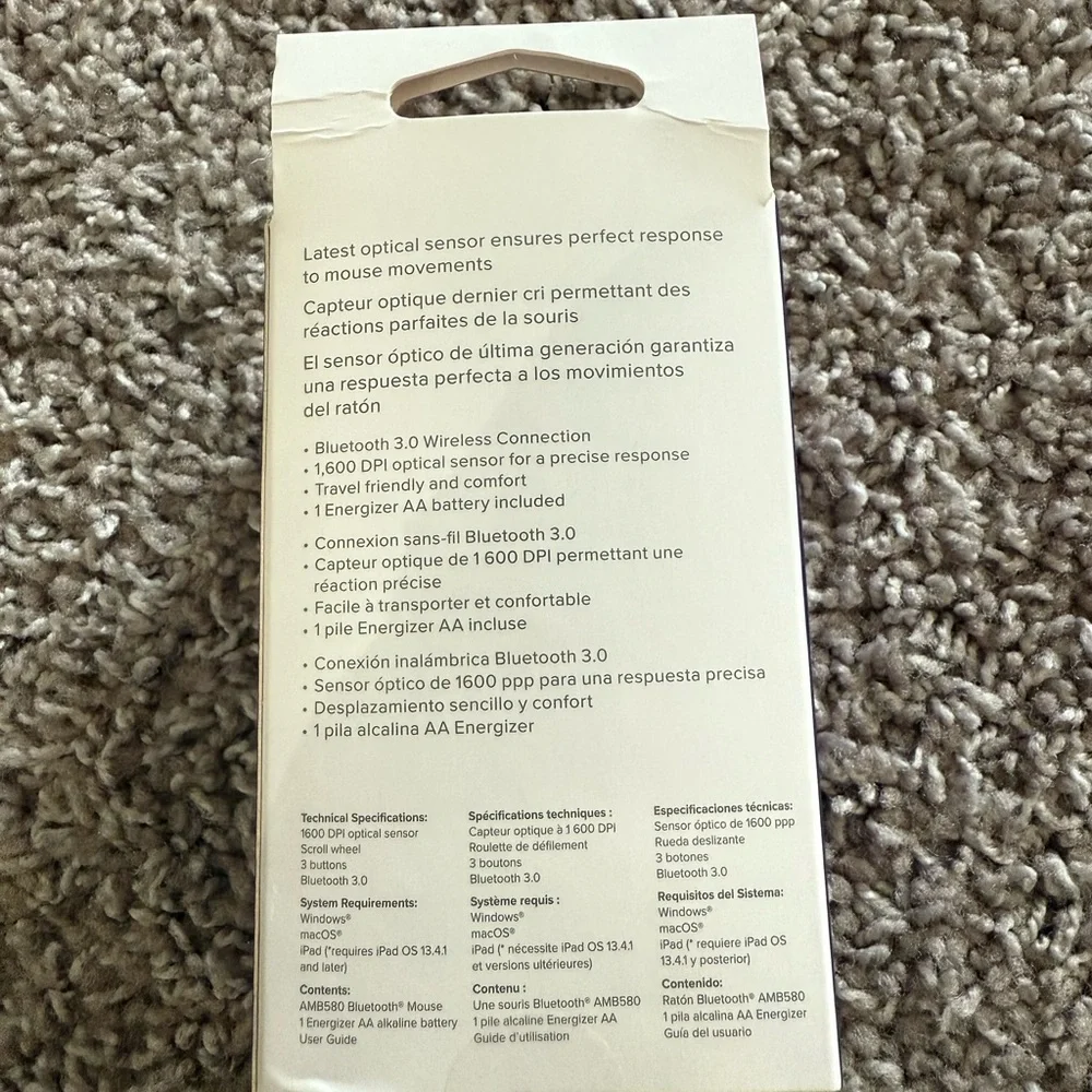 Targus AMB580 Black Bluetooth Mouse